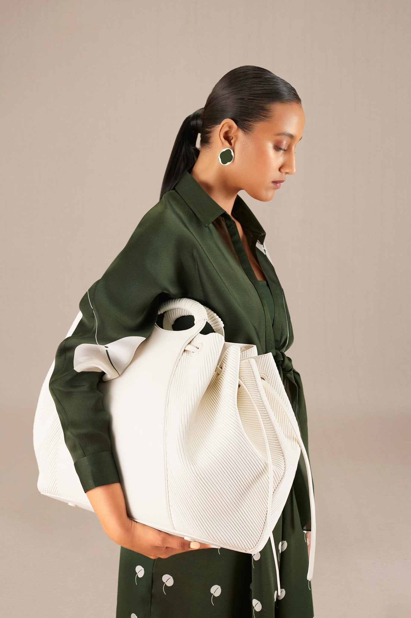 Shazia Tote Bag - White