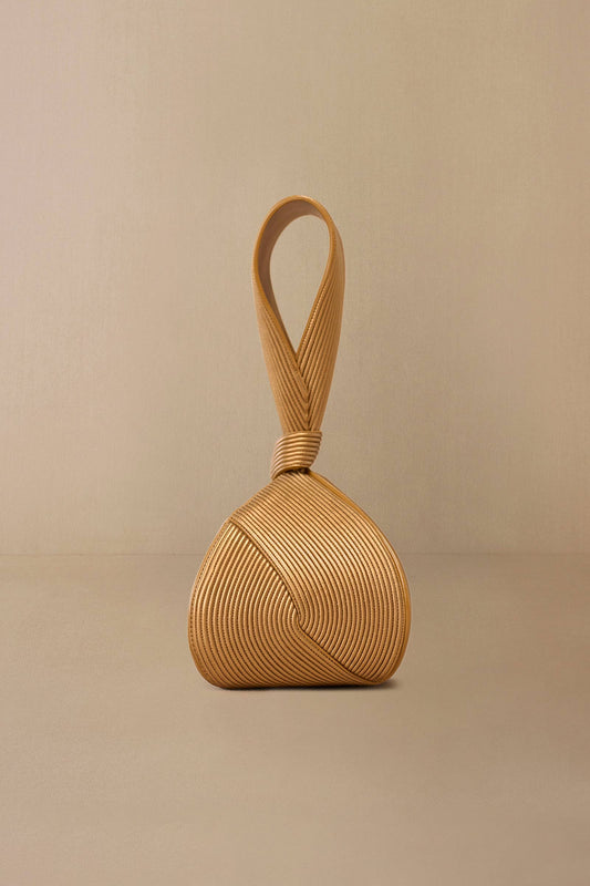 Faux Leather Nyx Wristlet – Metallics