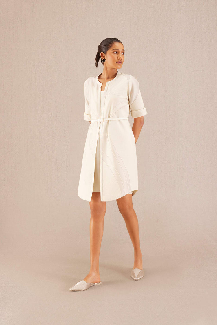 Amal Jacket Set - Ivory