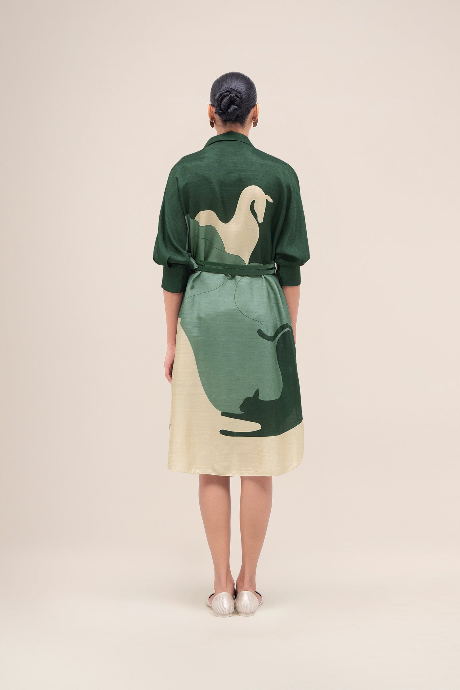  Silk Lina Dress – Green