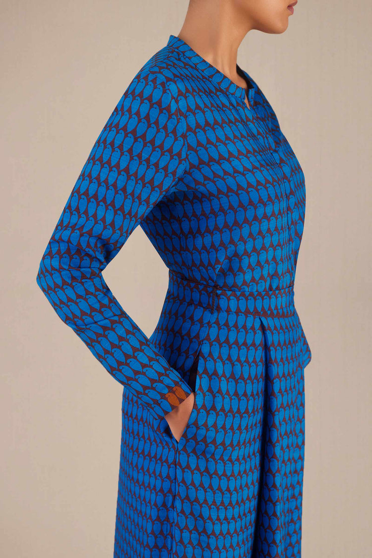 Aahrzu Shirt Set - Cobalt