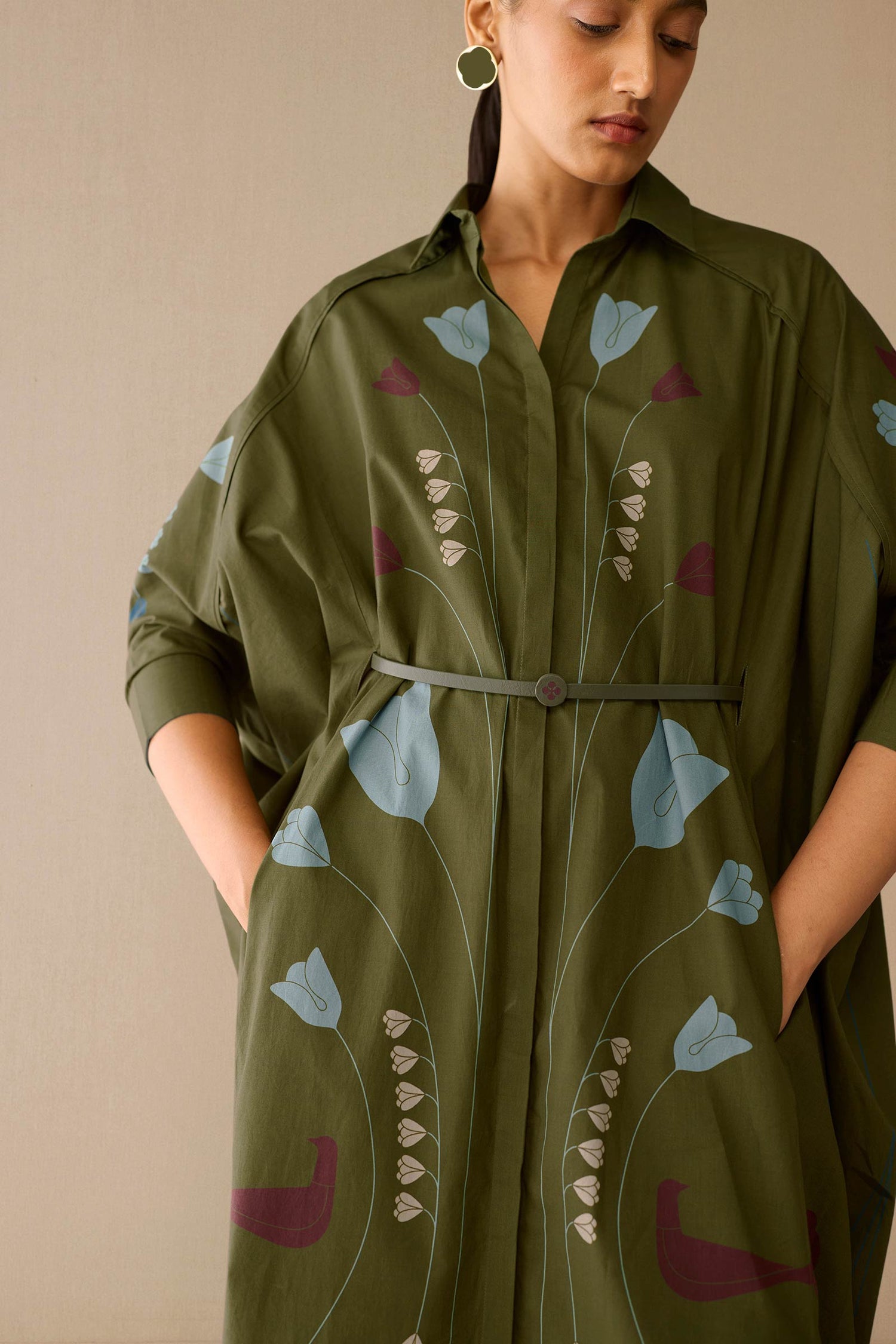  Cotton Viola Dress – Green