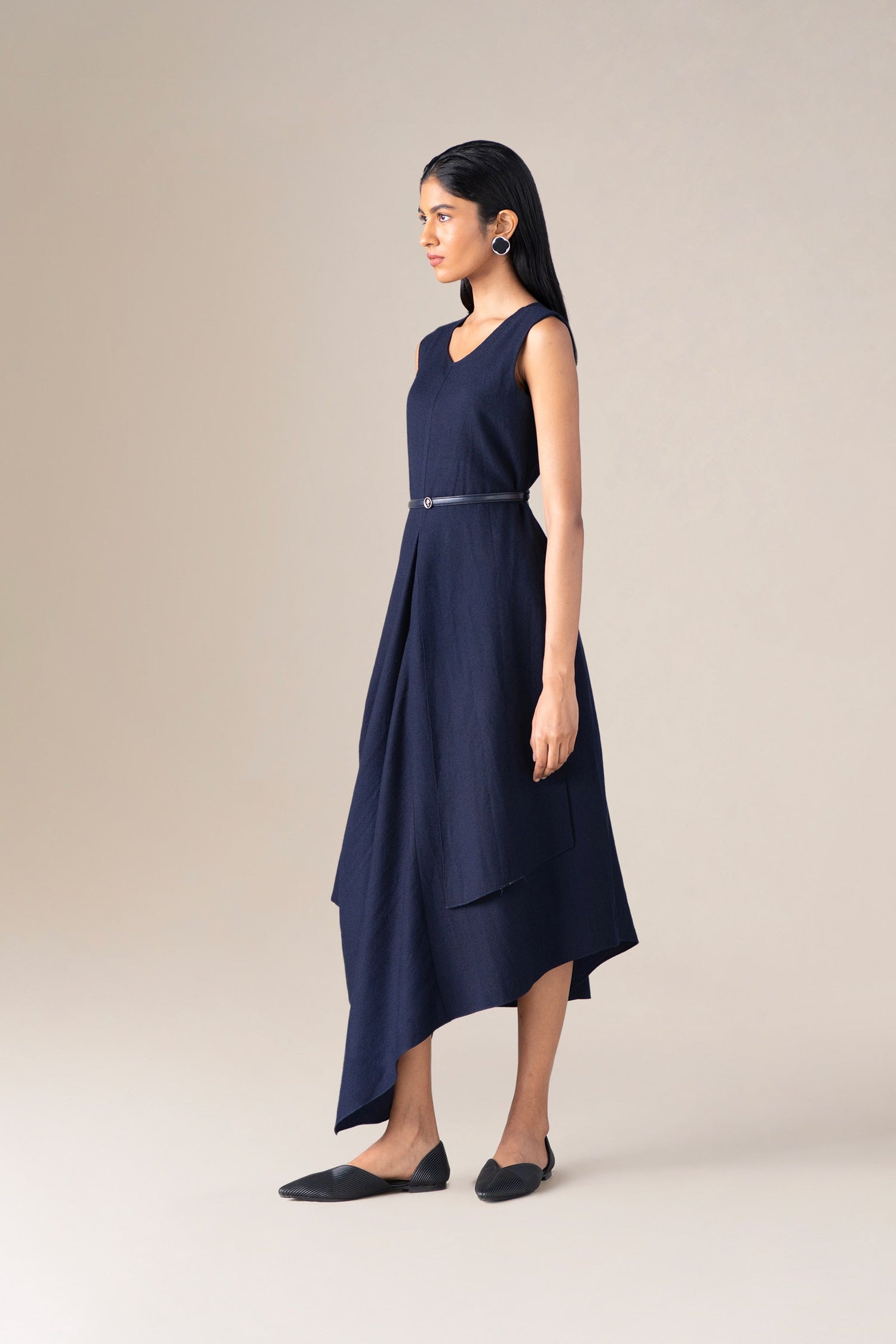  Wool Arzu Dress – Blue