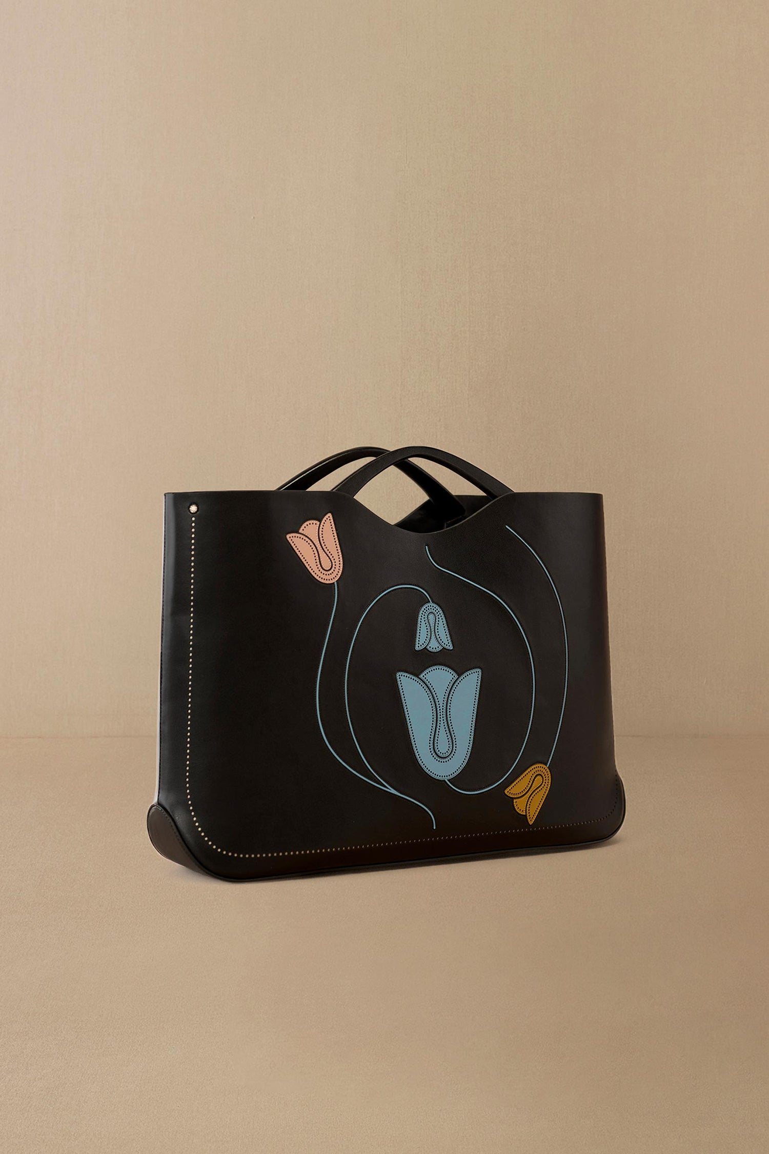  Faux Leather Madea Tote Bag – Black