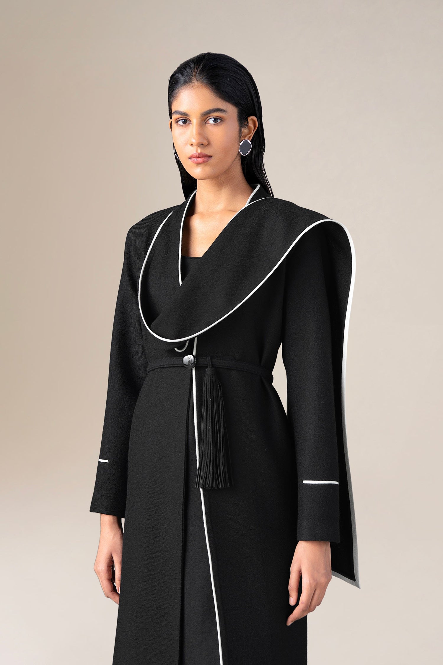  Wool Soraya Abaya Set – Black