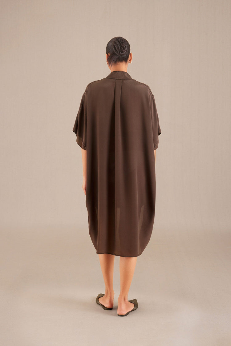 Lena Dress - Dark Brown