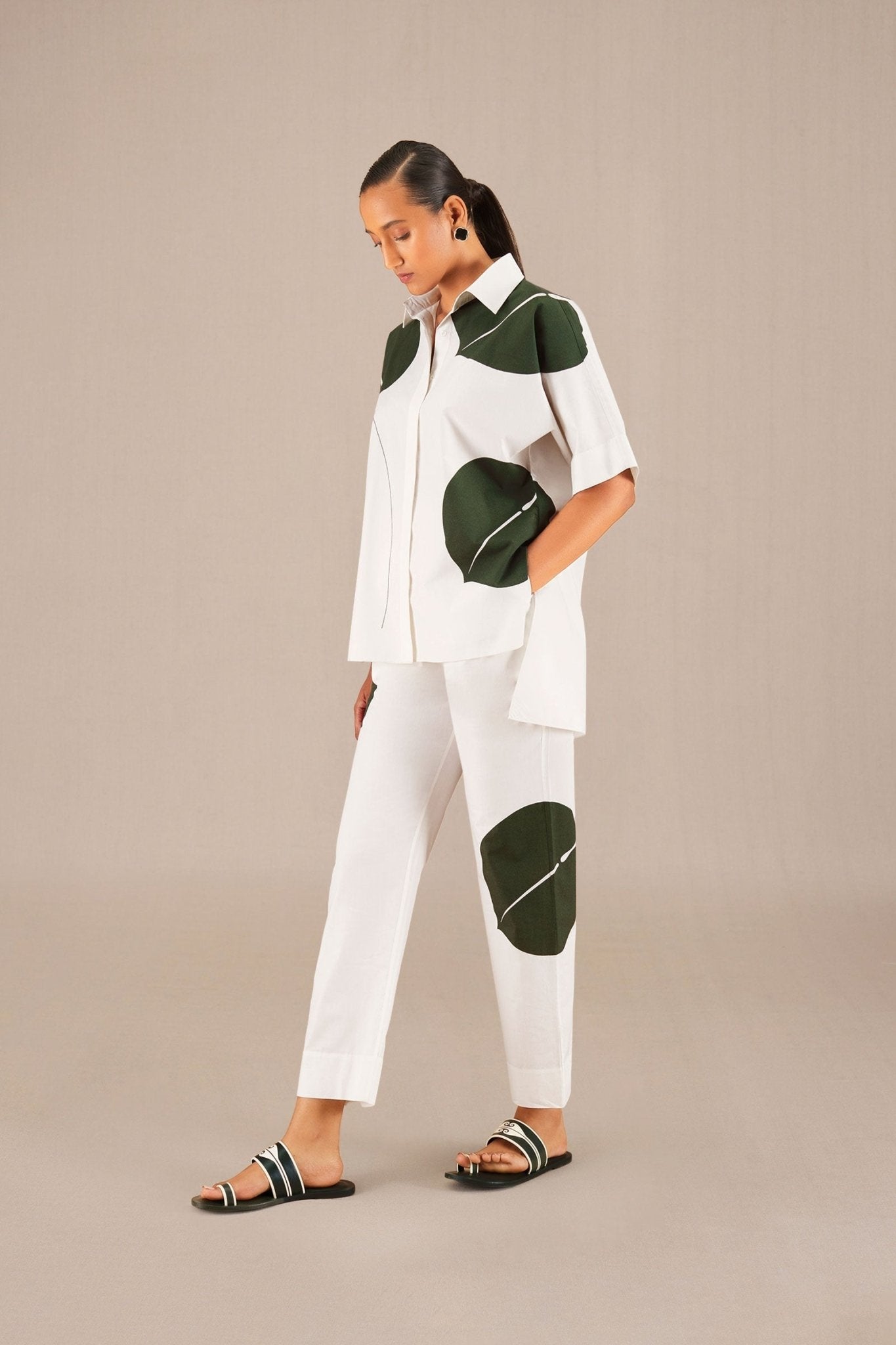 Afar Shirt Co-Ord Set - Ivory