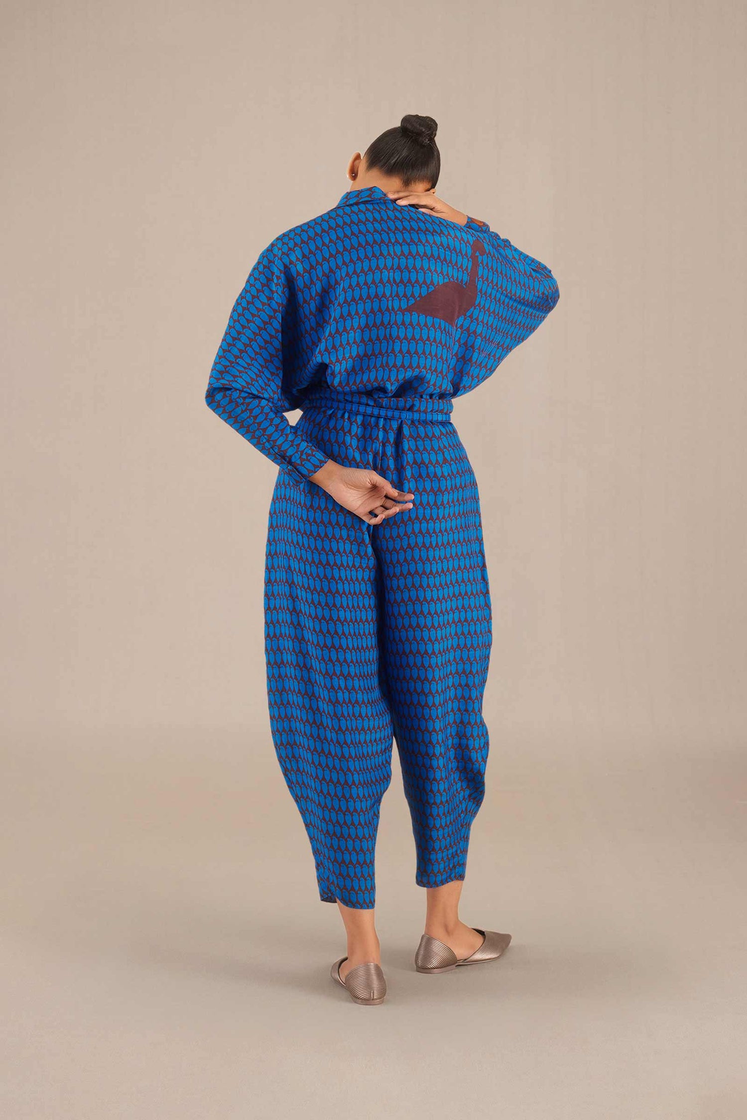 Anahat Shirt Set - Cobalt