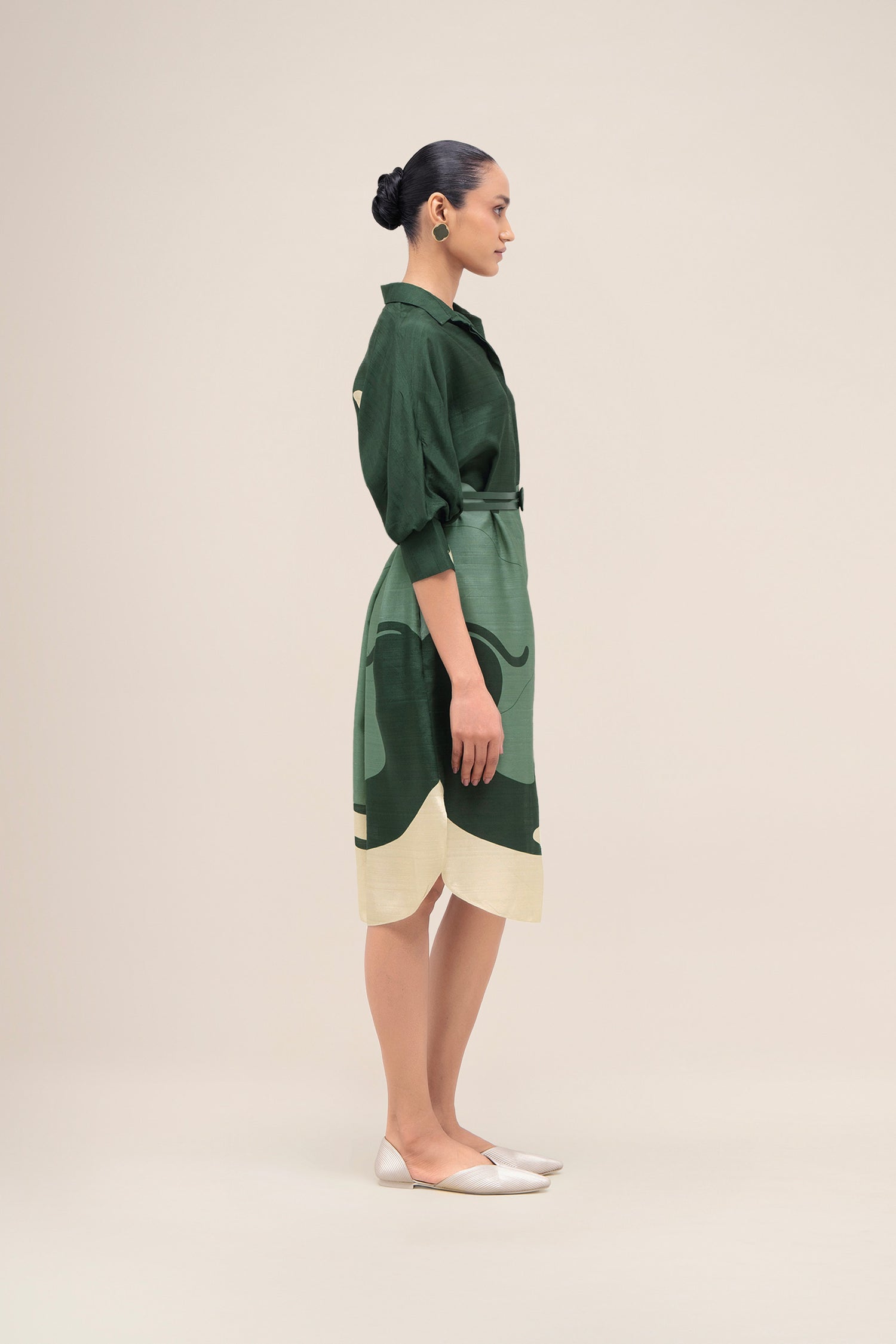  Silk Lina Dress – Green