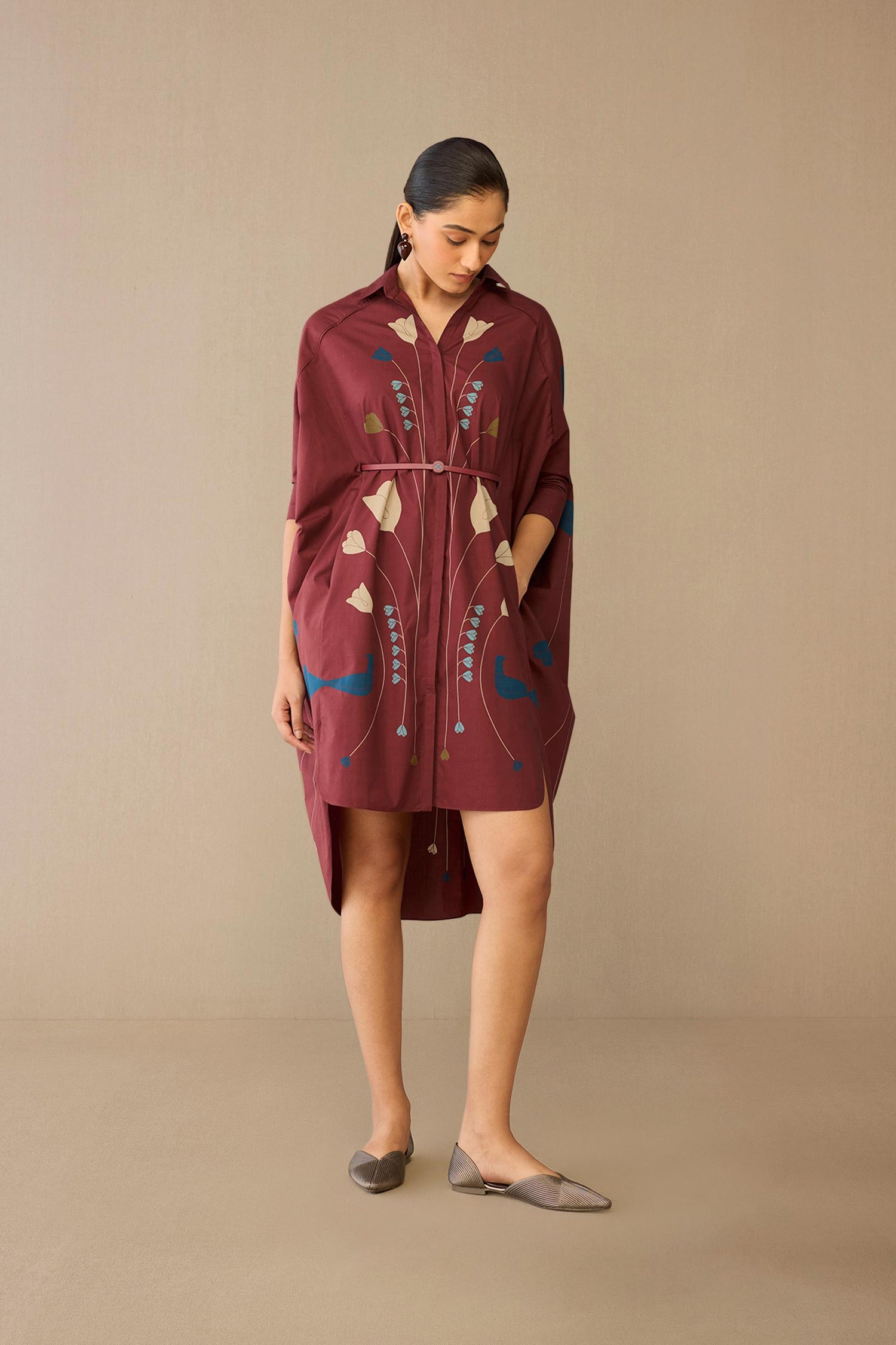  Cotton Viola Dress – Red