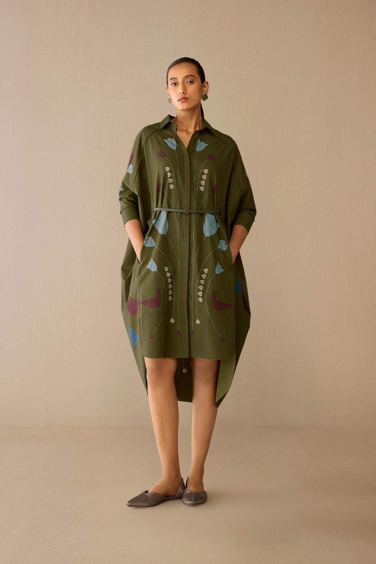  Cotton Viola Dress – Green