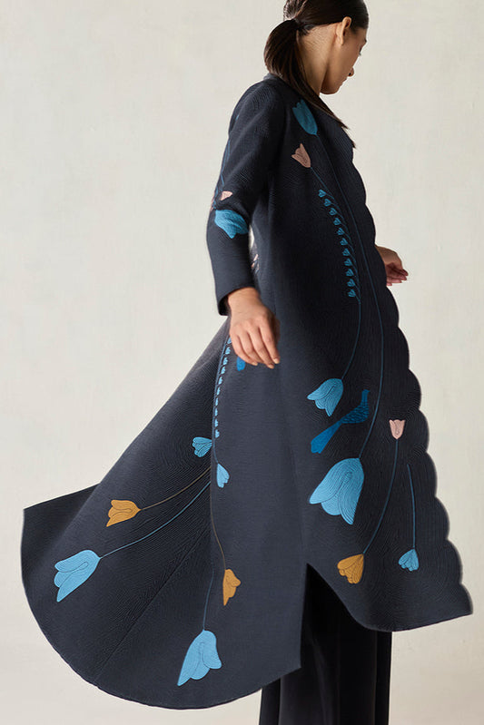 Silk Arisa Jacket Set – Black