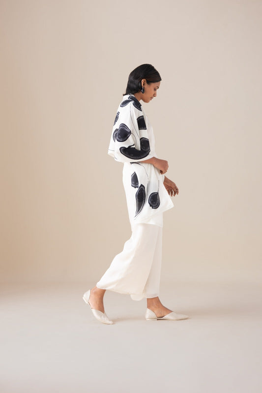 Silk Kanza Scarf – Ivory