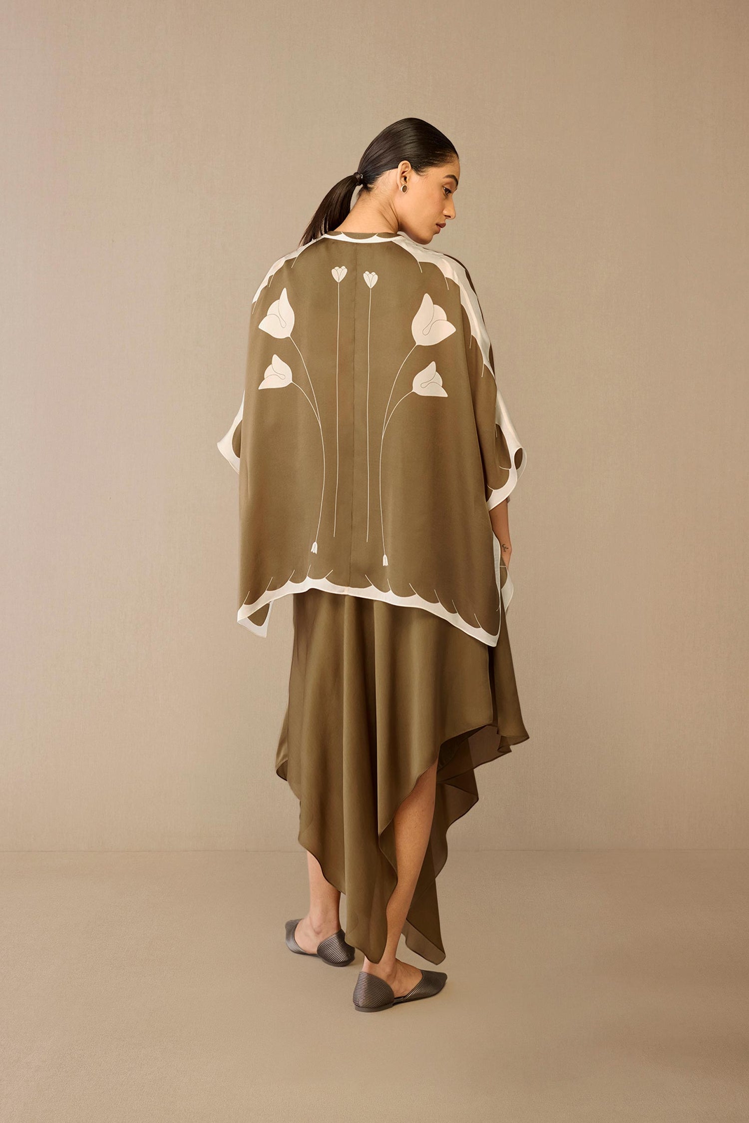  Organza Refa Shirt Set – Grey