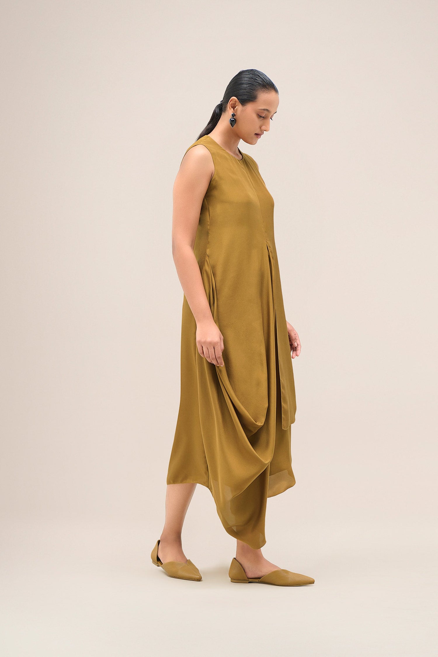  Chanderi Layla Jacket Set – Yellow