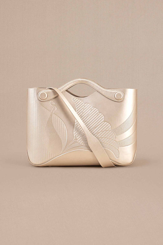 Faux Leather Siena Tote Bag – Metallics