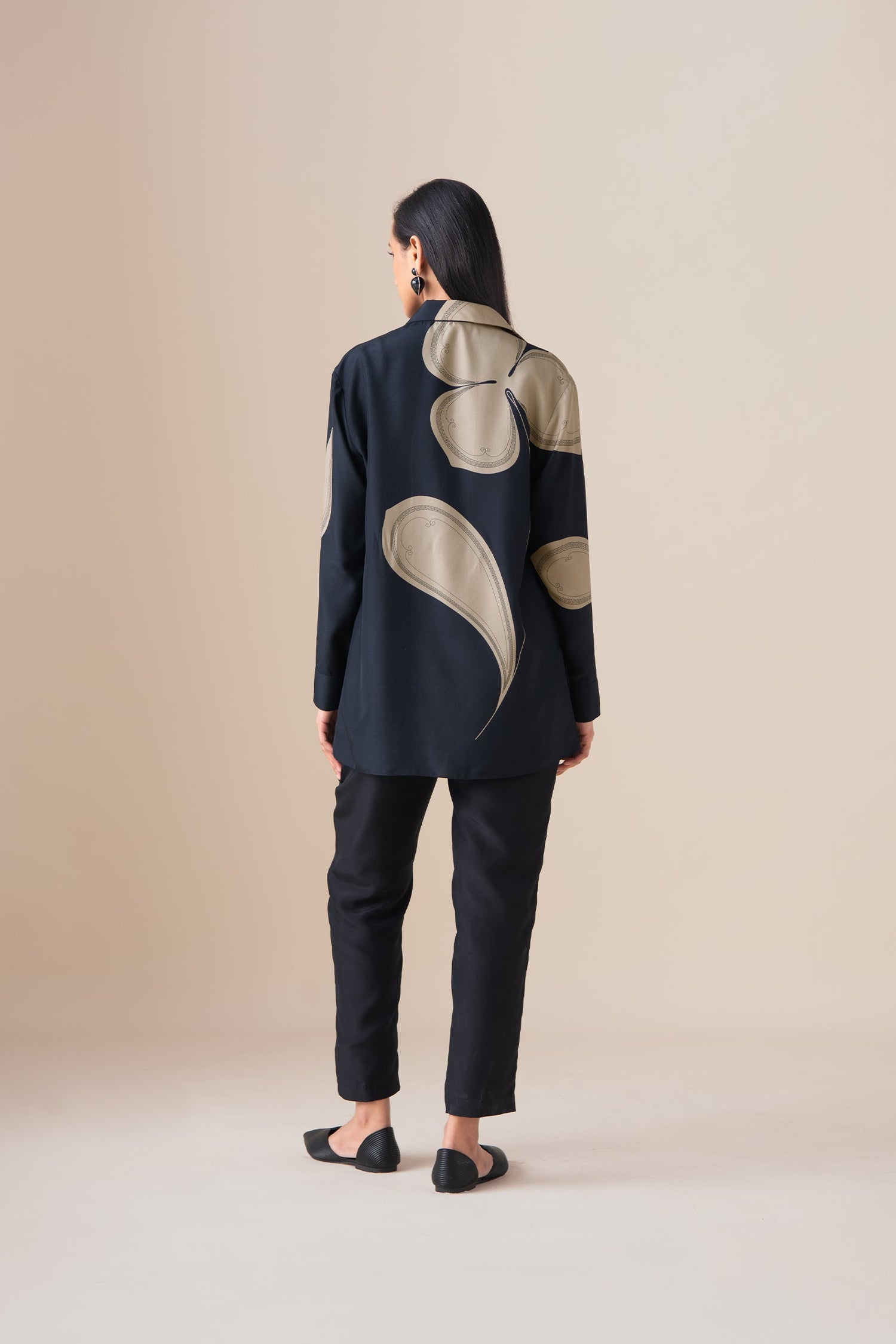  Habutai Arin Shirt – Black