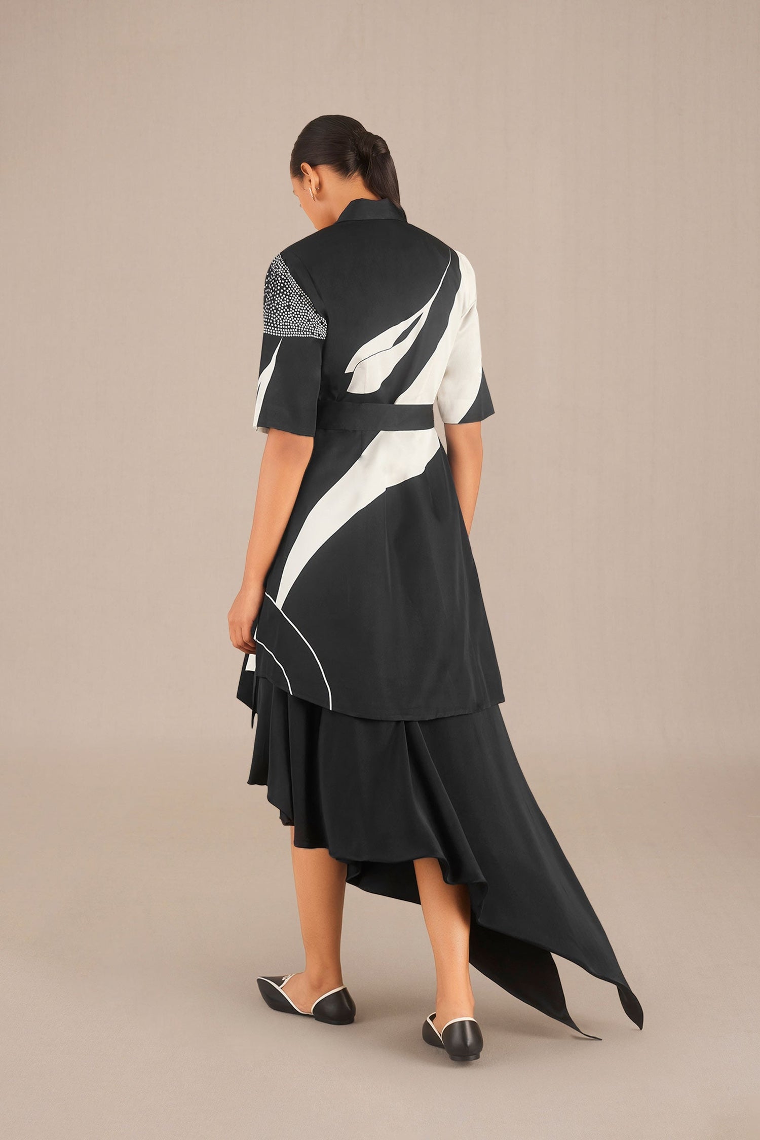 Suha Jacket Set - Black  