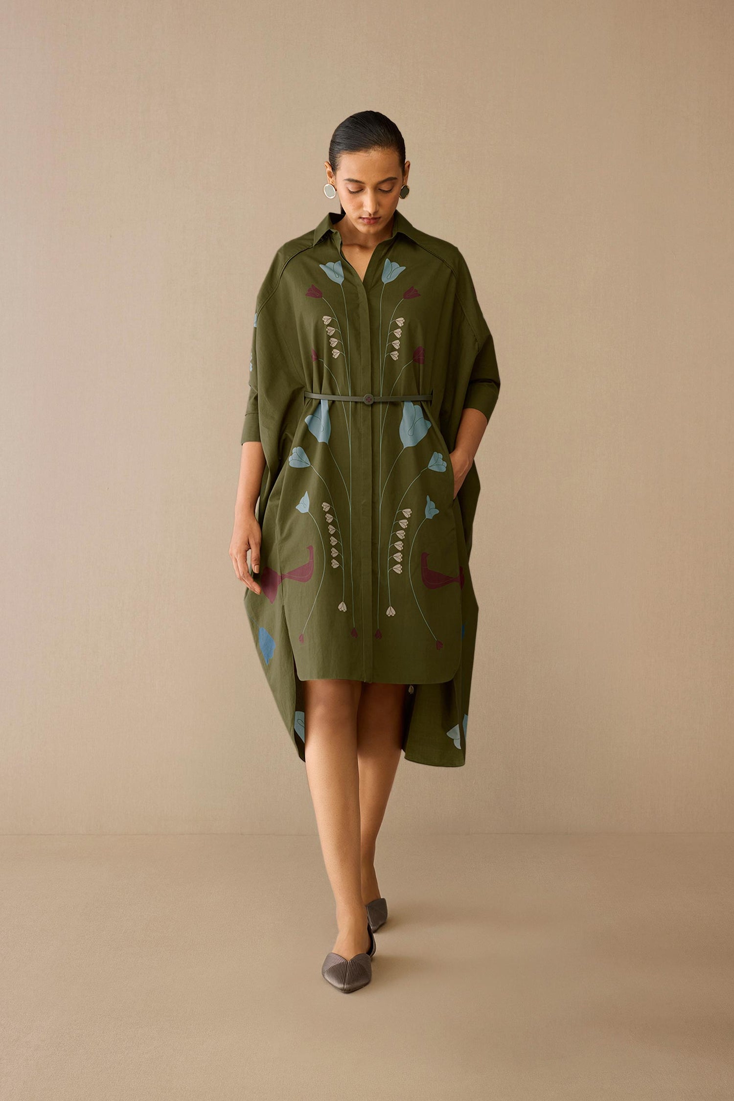  Cotton Viola Dress – Green