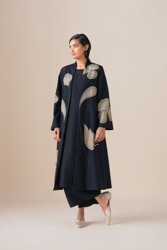 Habutai Mazira Jacket Set – Black