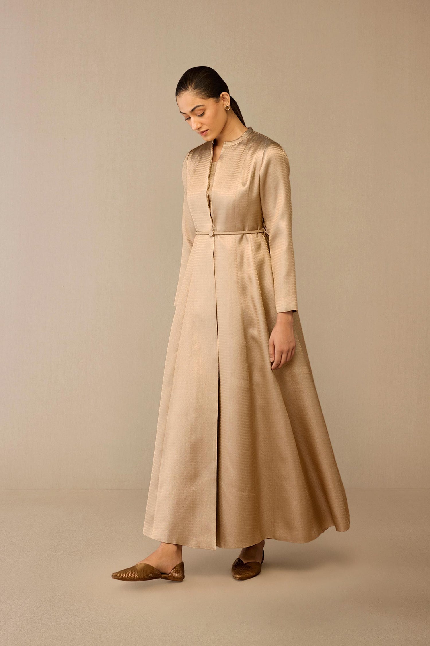  Brocade Fariha Abaya Set – Metallics