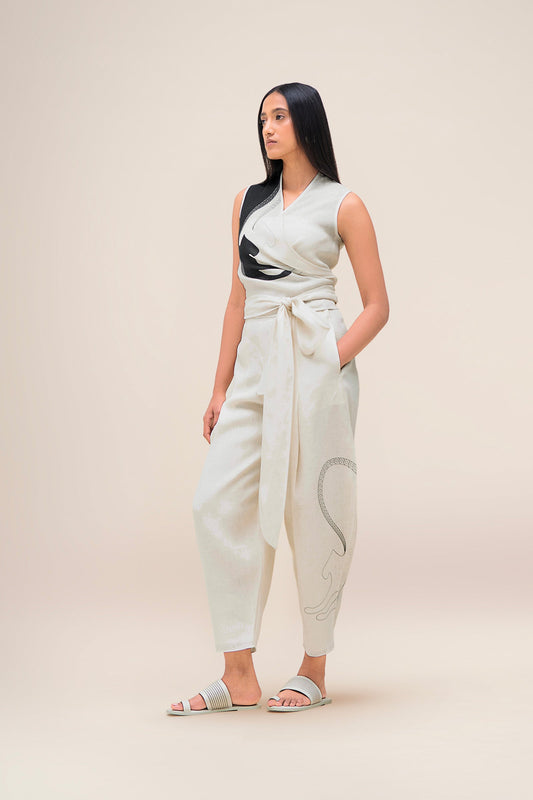 Linen Robin Top Set – Ivory