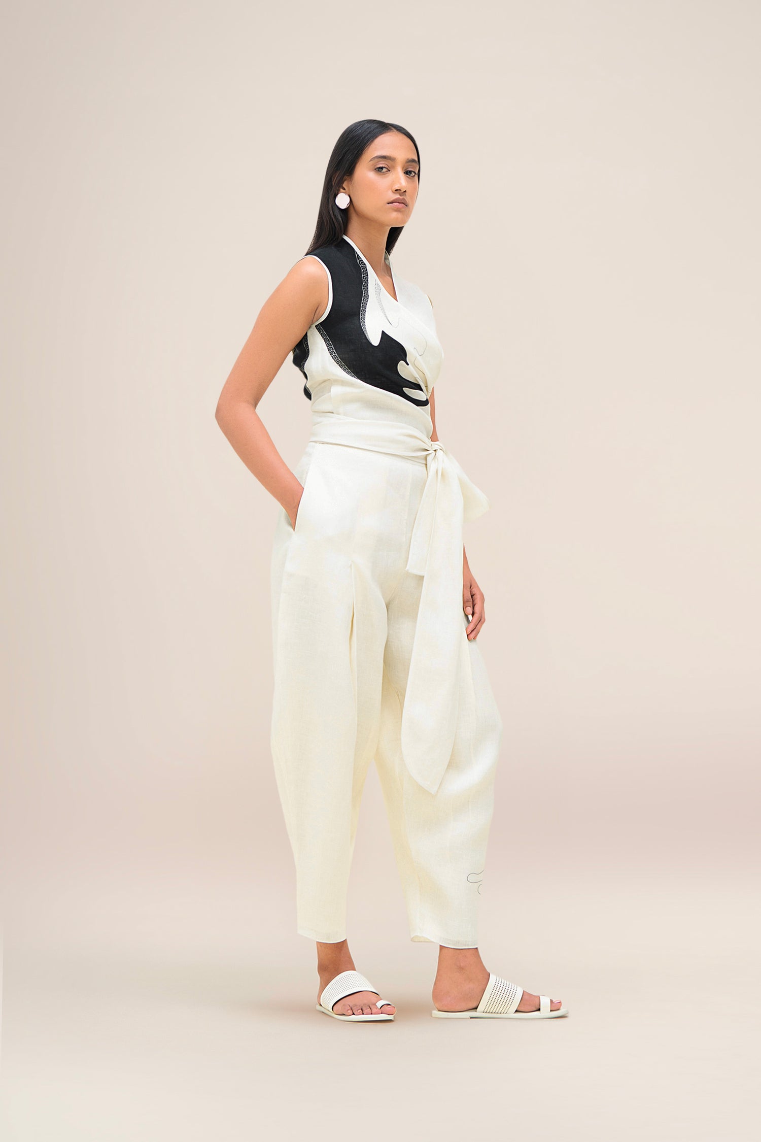  Linen Robin Top Set – Ivory