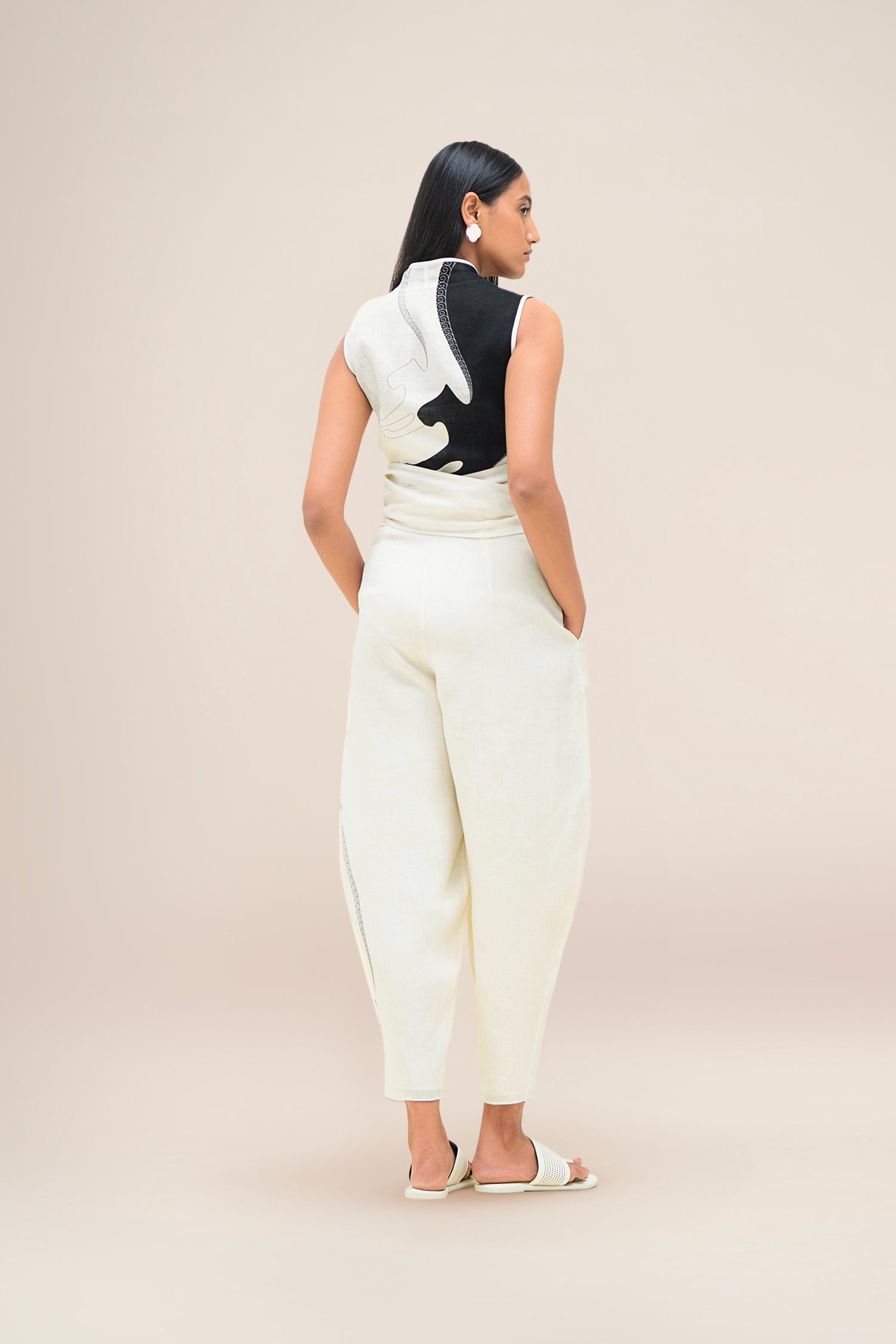  Linen Robin Top Set – Ivory