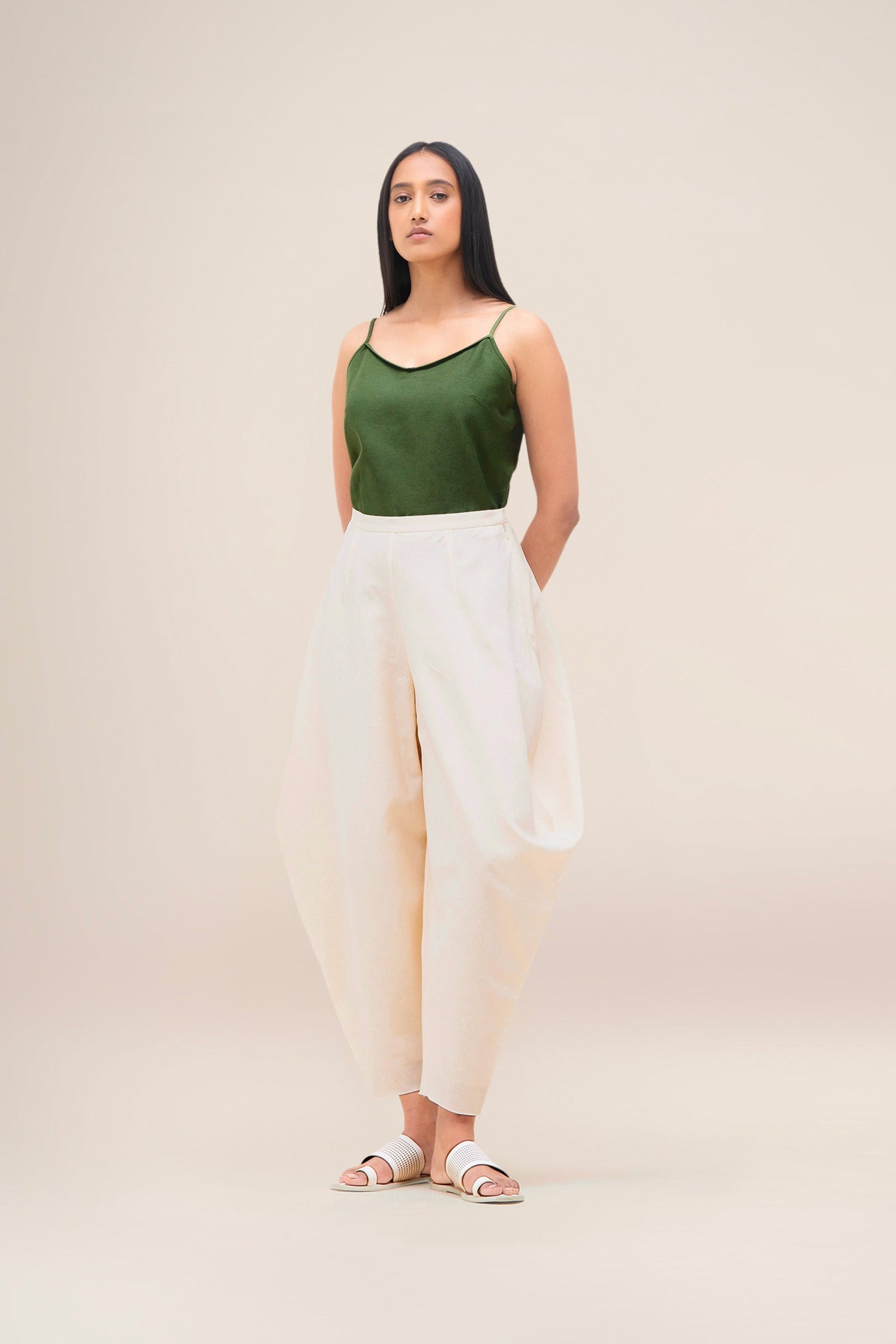  Linen Bulbul Shirt – Green