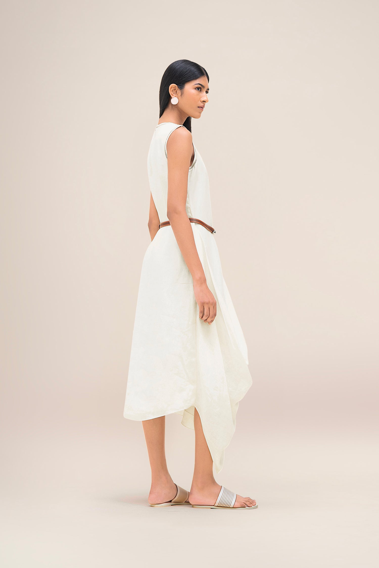 Linen Dove Dress – Ivory