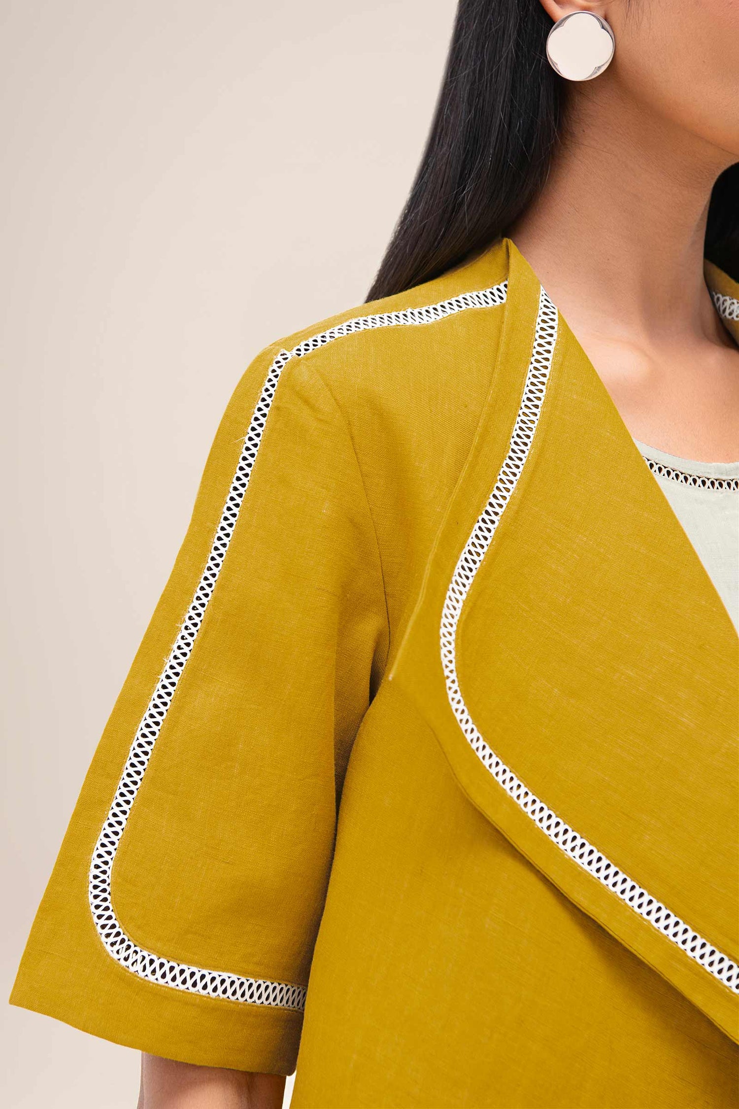  Linen Finch Jacket – Yellow