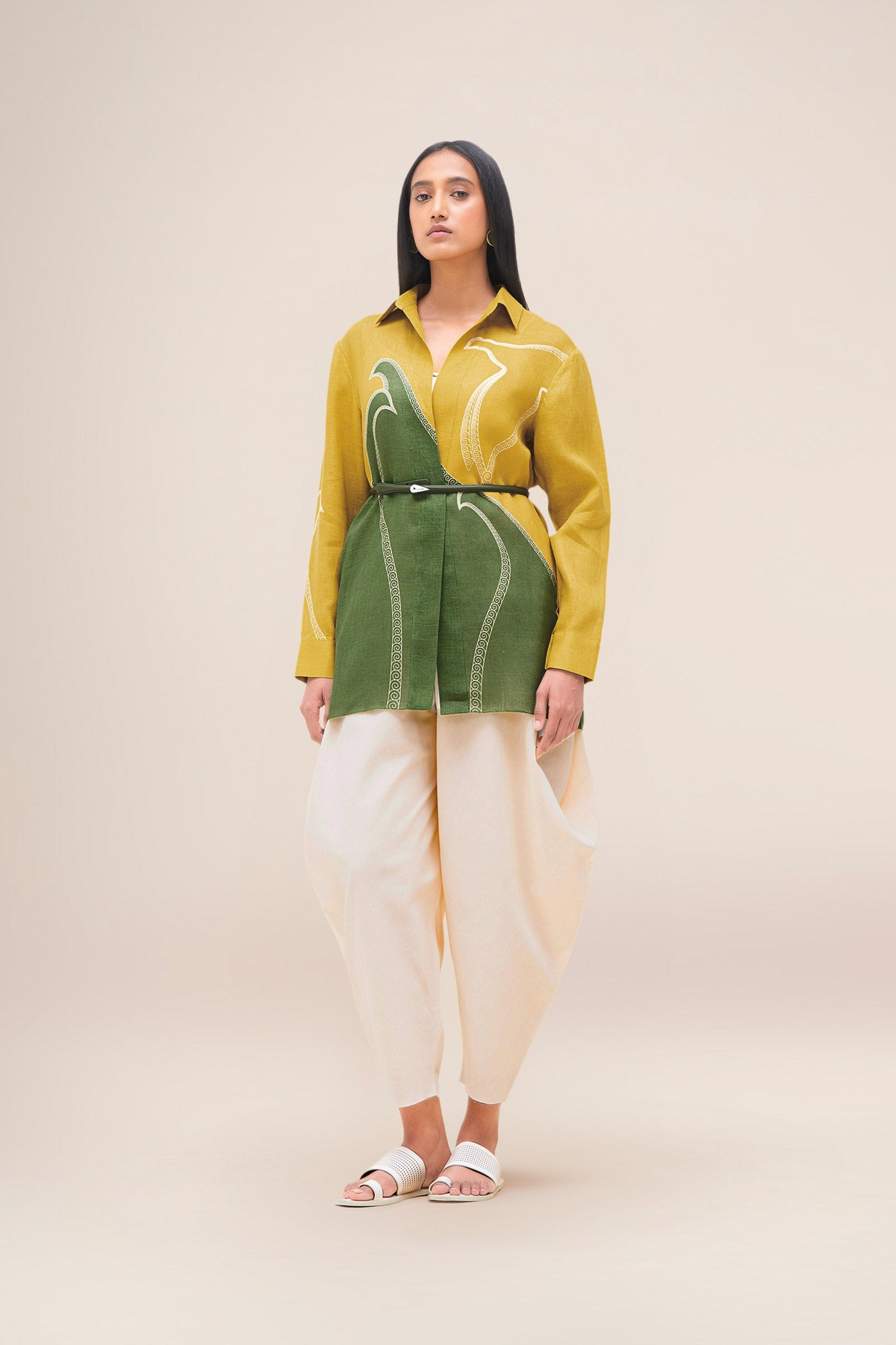  Linen Ardea Shirt – Yellow