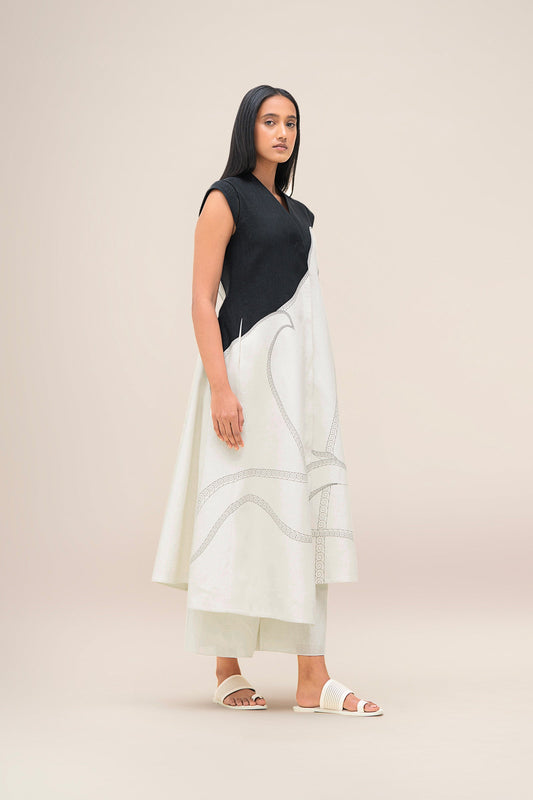 Linen Swan Jacket Set – Ivory