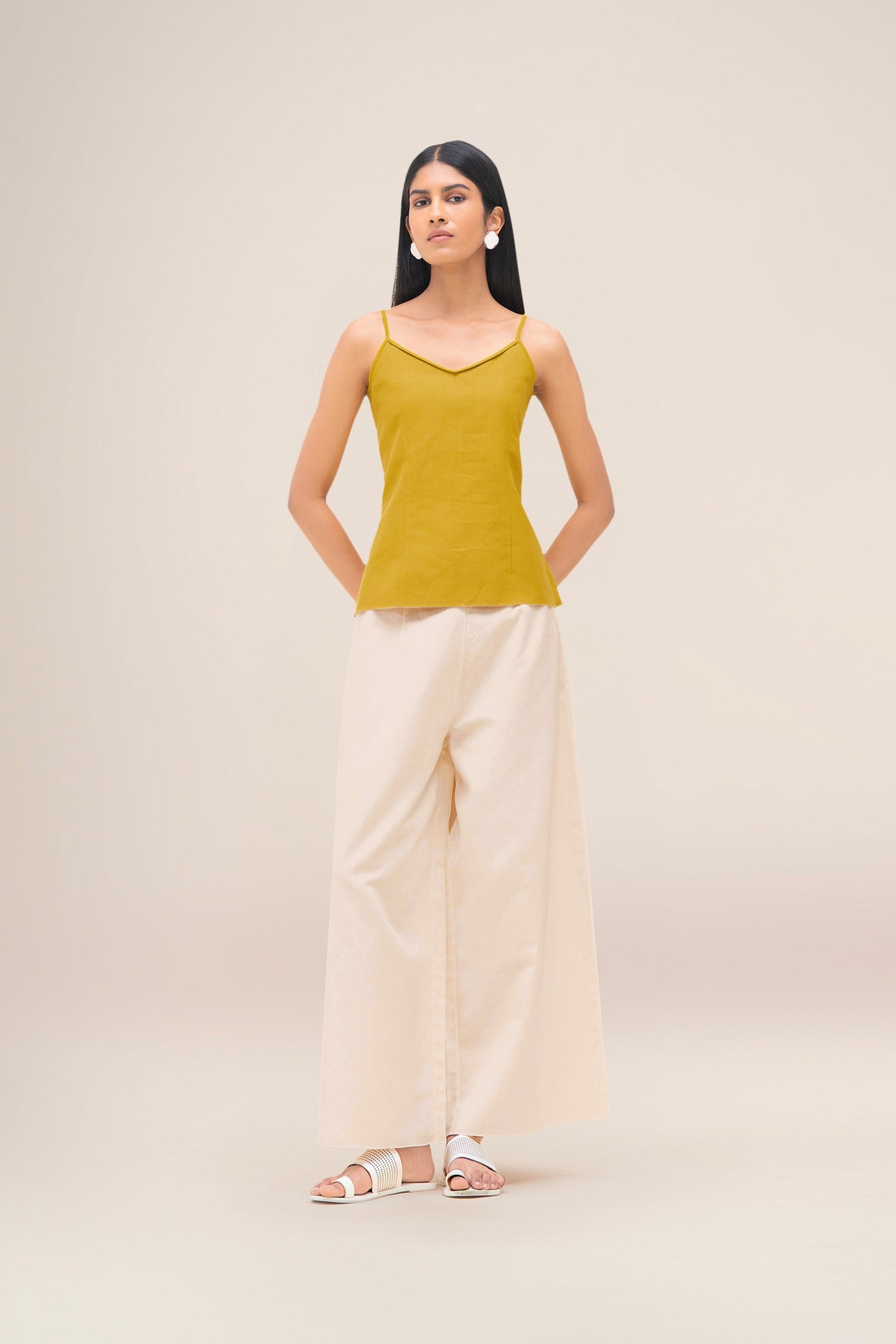  Linen Merula Tunic Set – Yellow