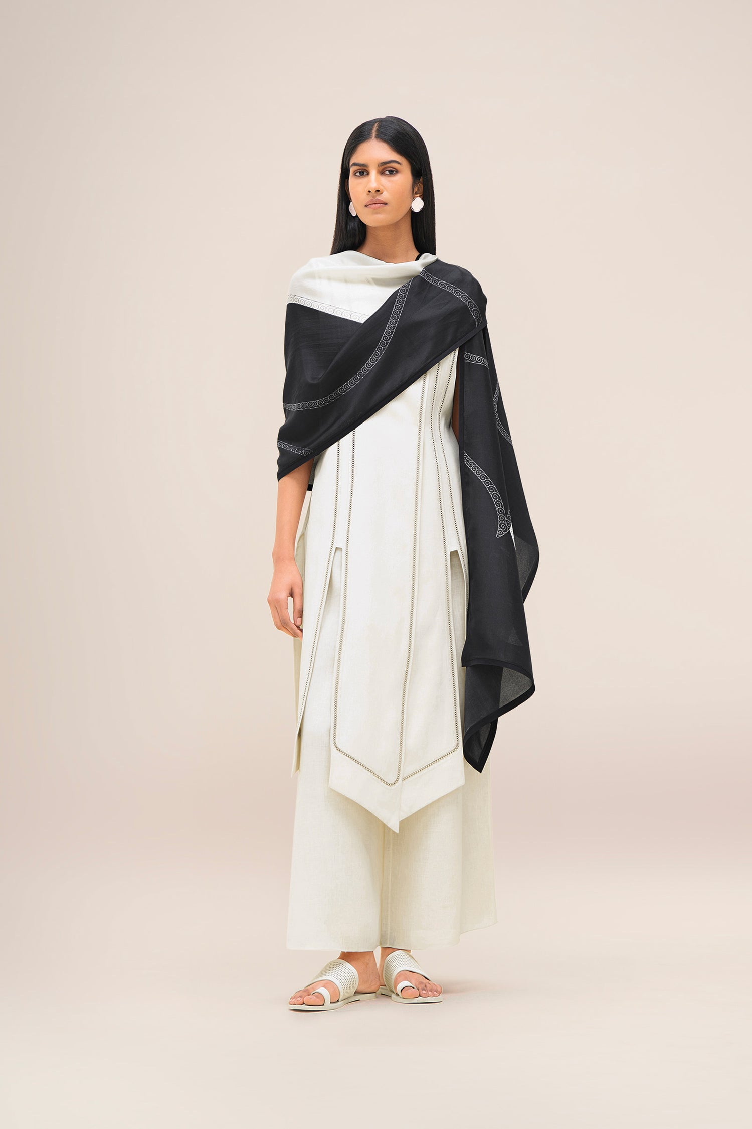  Silk Avis Scarf – Black