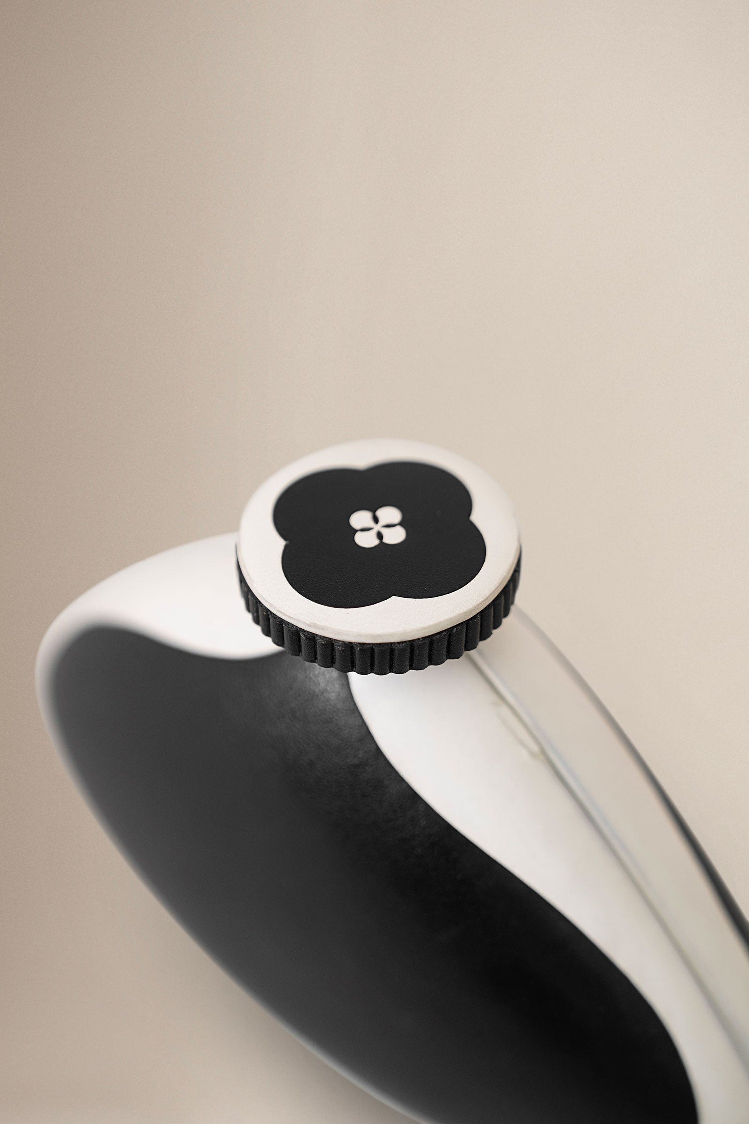  Faux Leather Runa Clutch – Black