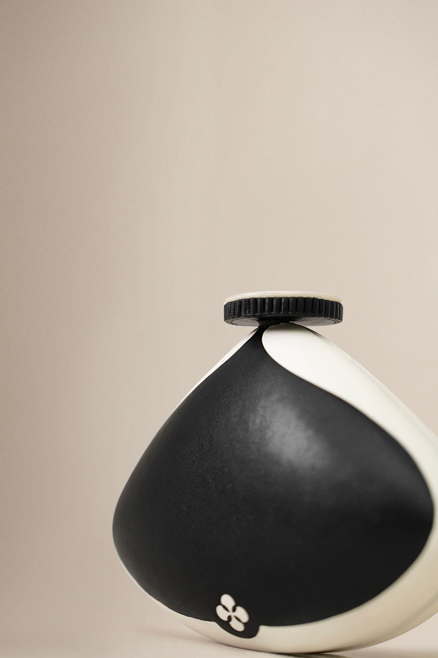  Faux Leather Runa Clutch – Black