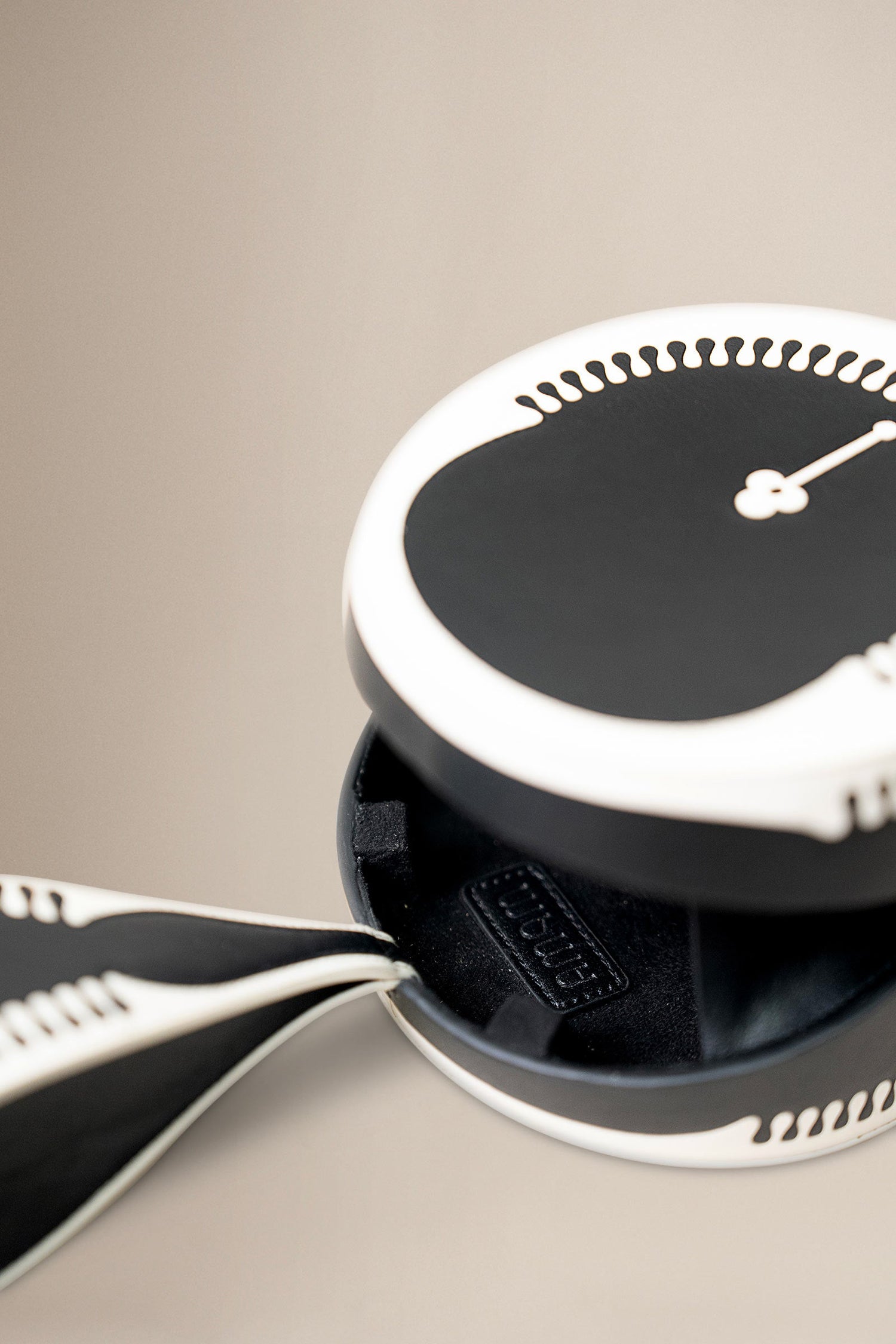  Faux Leather Aeri Wristlet – Black