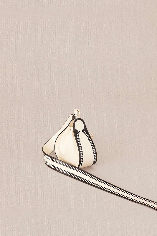 Faux Leather Nusrat Bucket Bag – Ivory