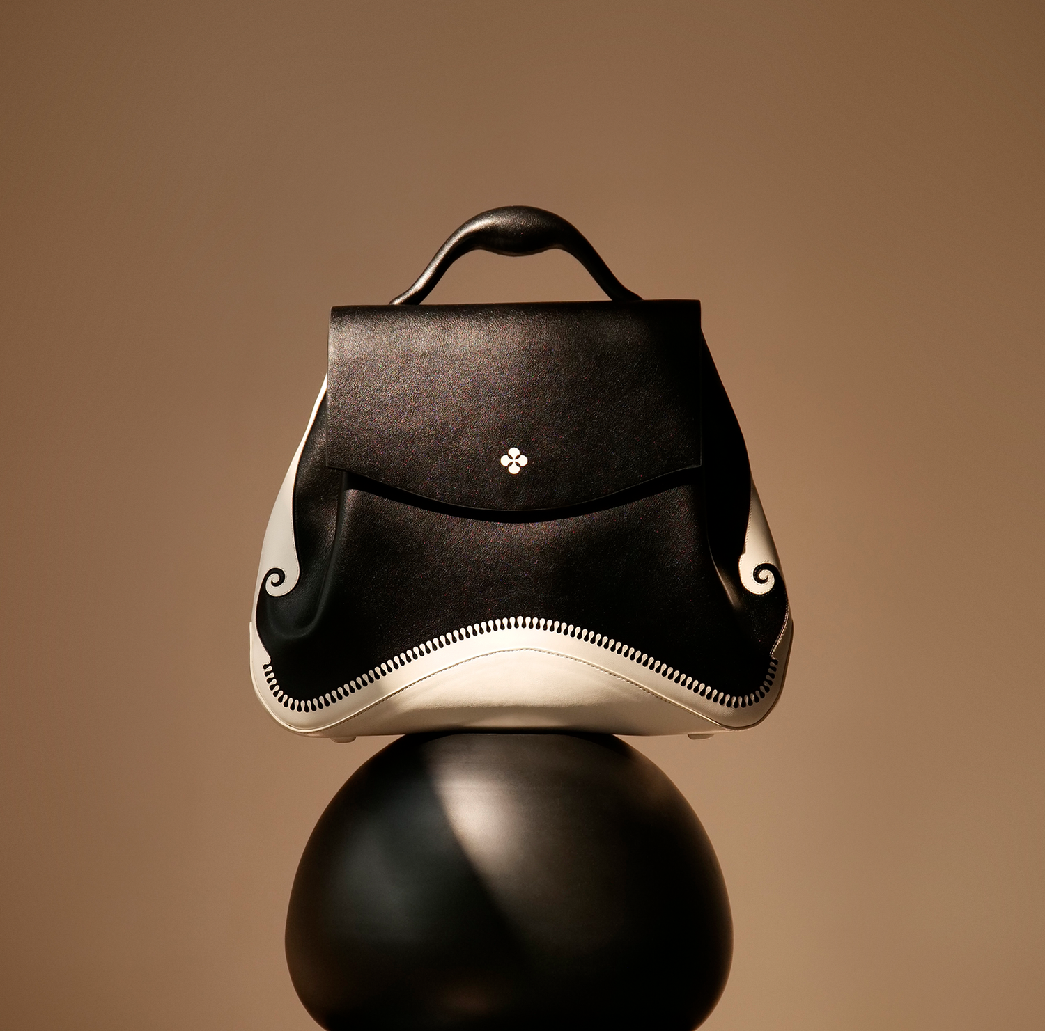  Faux Leather Isola Bag – Black