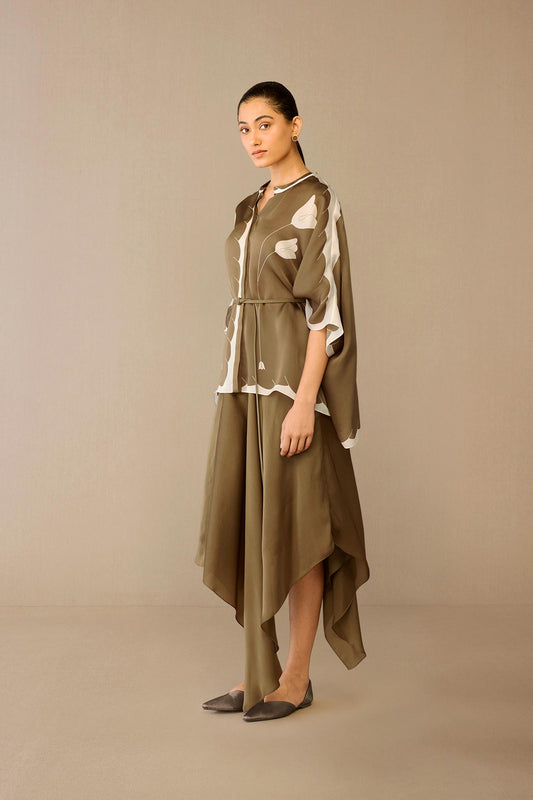 Organza Refa Shirt Set – Grey