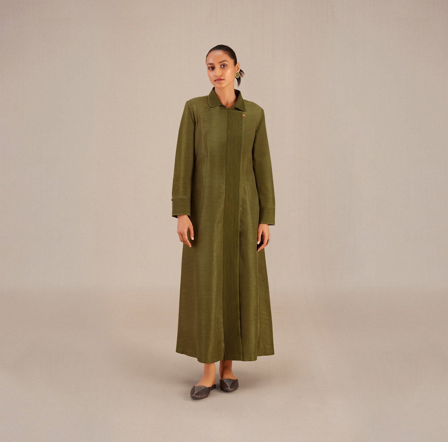  Silk Naaz Abaya – Green