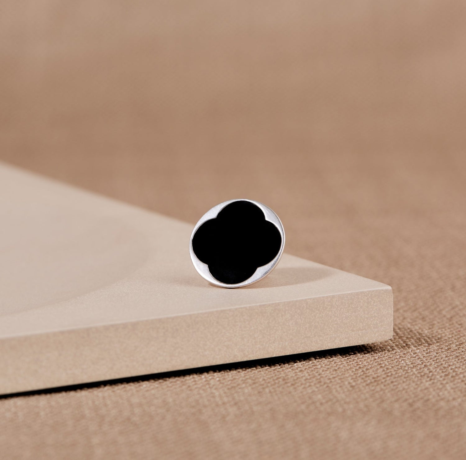  Enamel Sylvia Ring – Black
