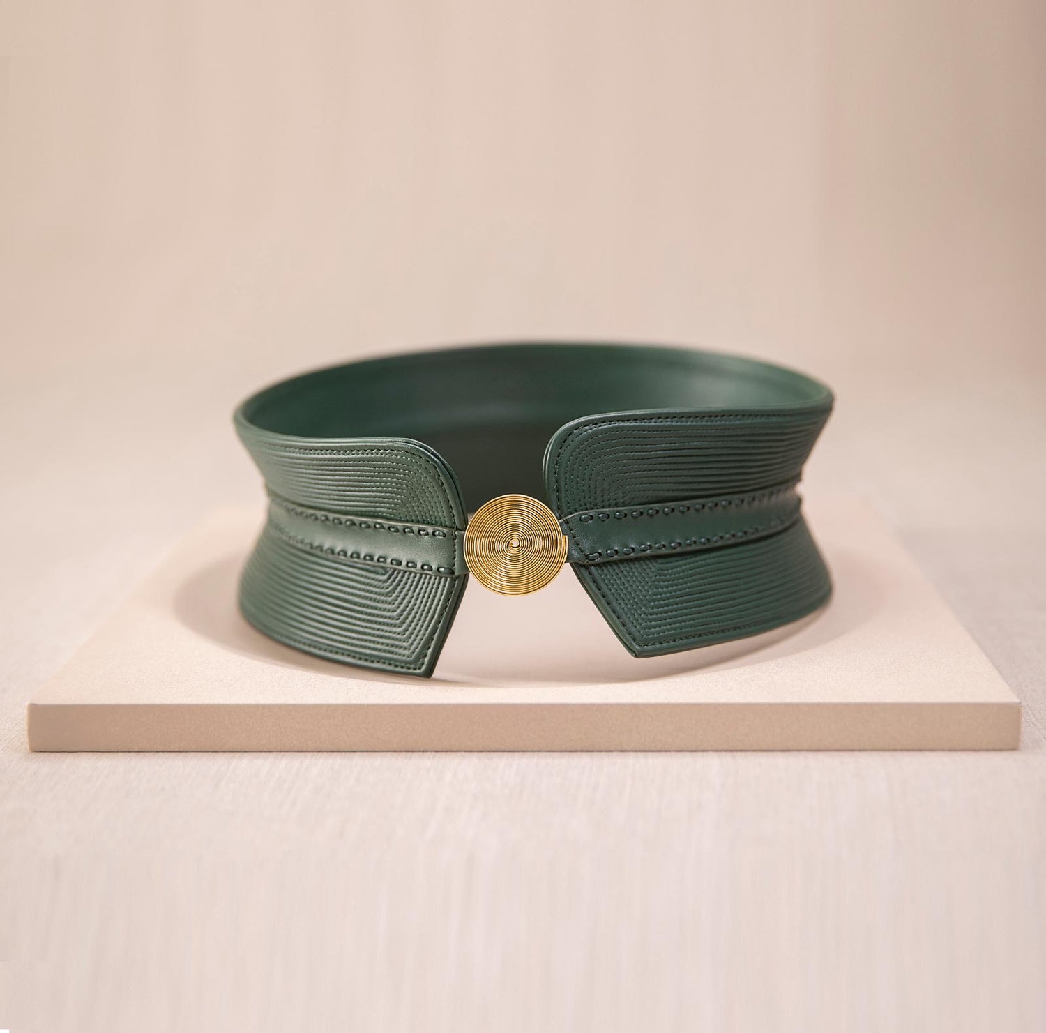  Leather Afreen Belt – Green