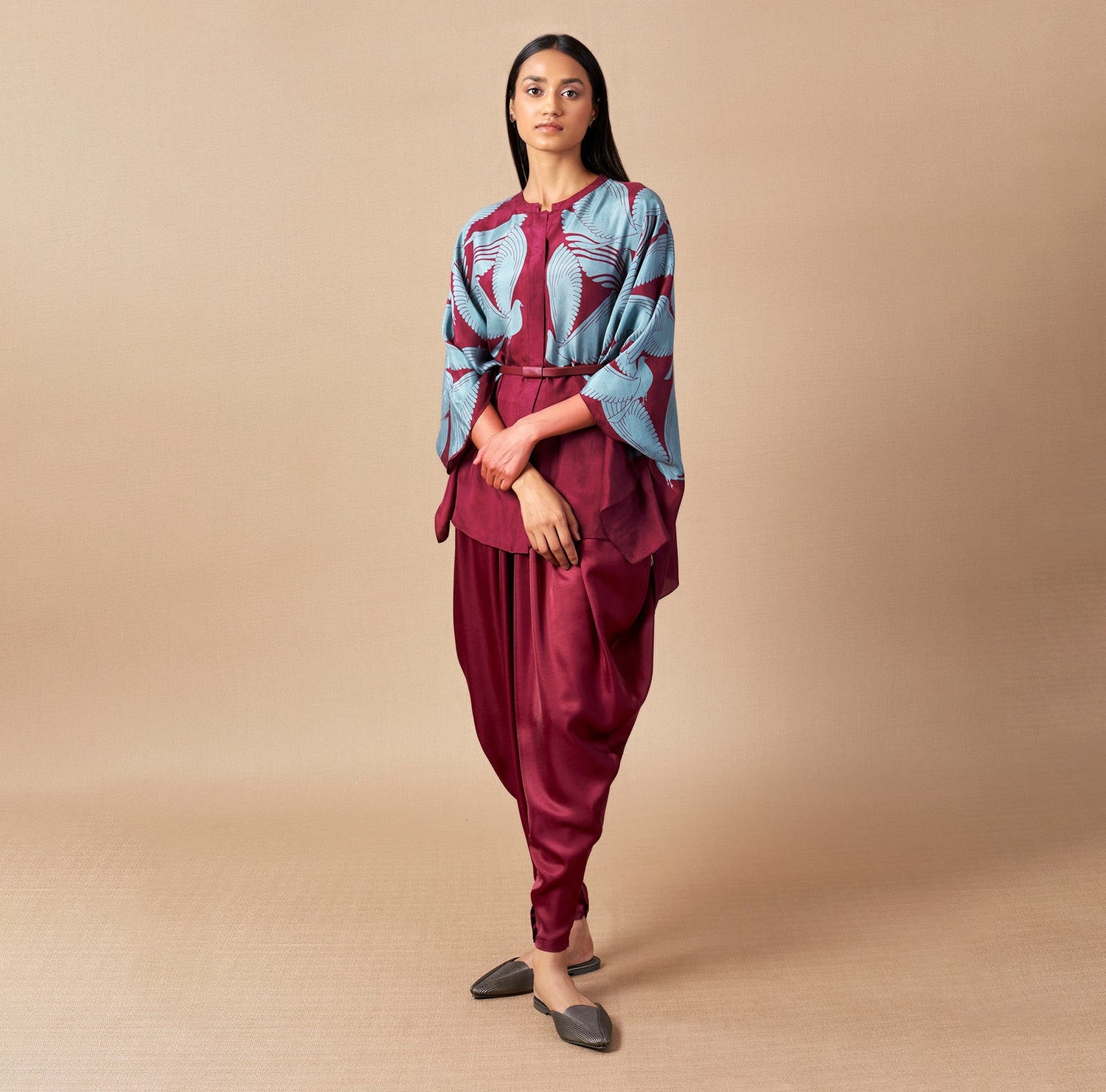  Silk Bulbul Shirt Set – Multicolor