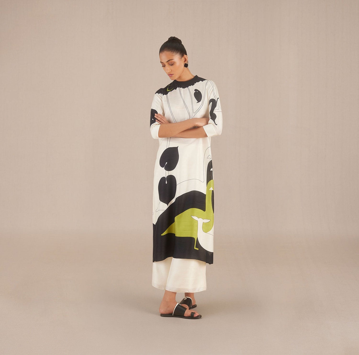  Silk Ira Tunic Set – Ivory