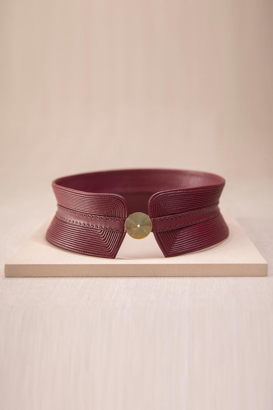 Leather Afreen Belt – Brown