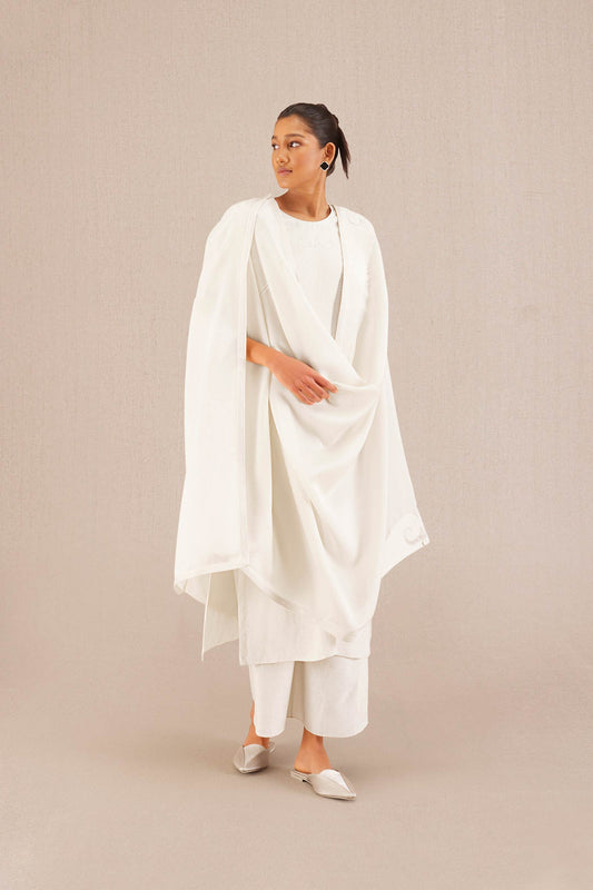 Linen Inaya Kurta Set – Ivory
