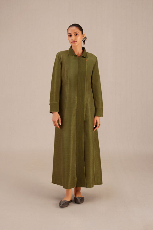 Silk Naaz Abaya – Green