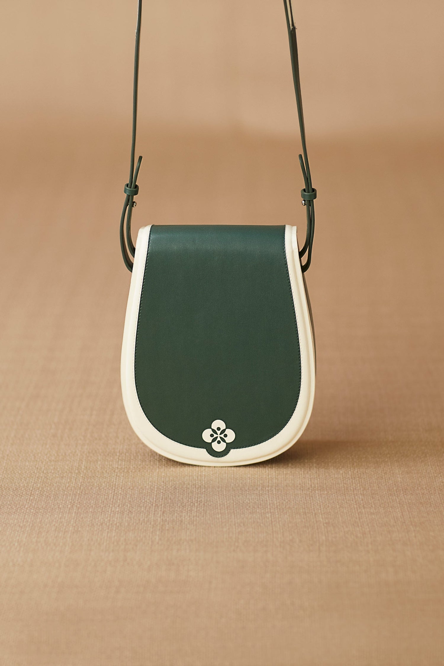  Faux Leather Izna Crossbody Bag – Green